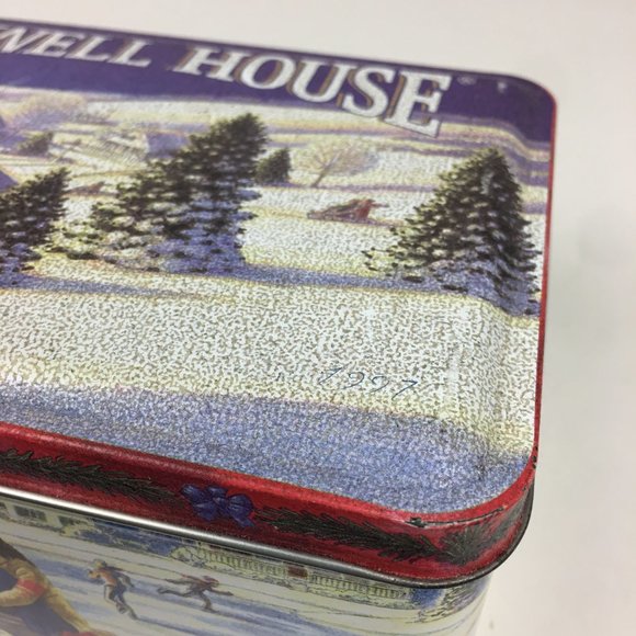 Vtg Maxwell House Coffee Holiday Xmas Winter Tin - Picture 6 of 7